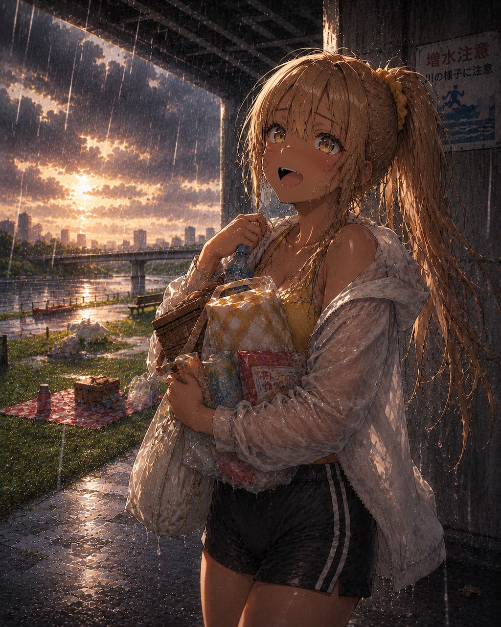 突然の夕立