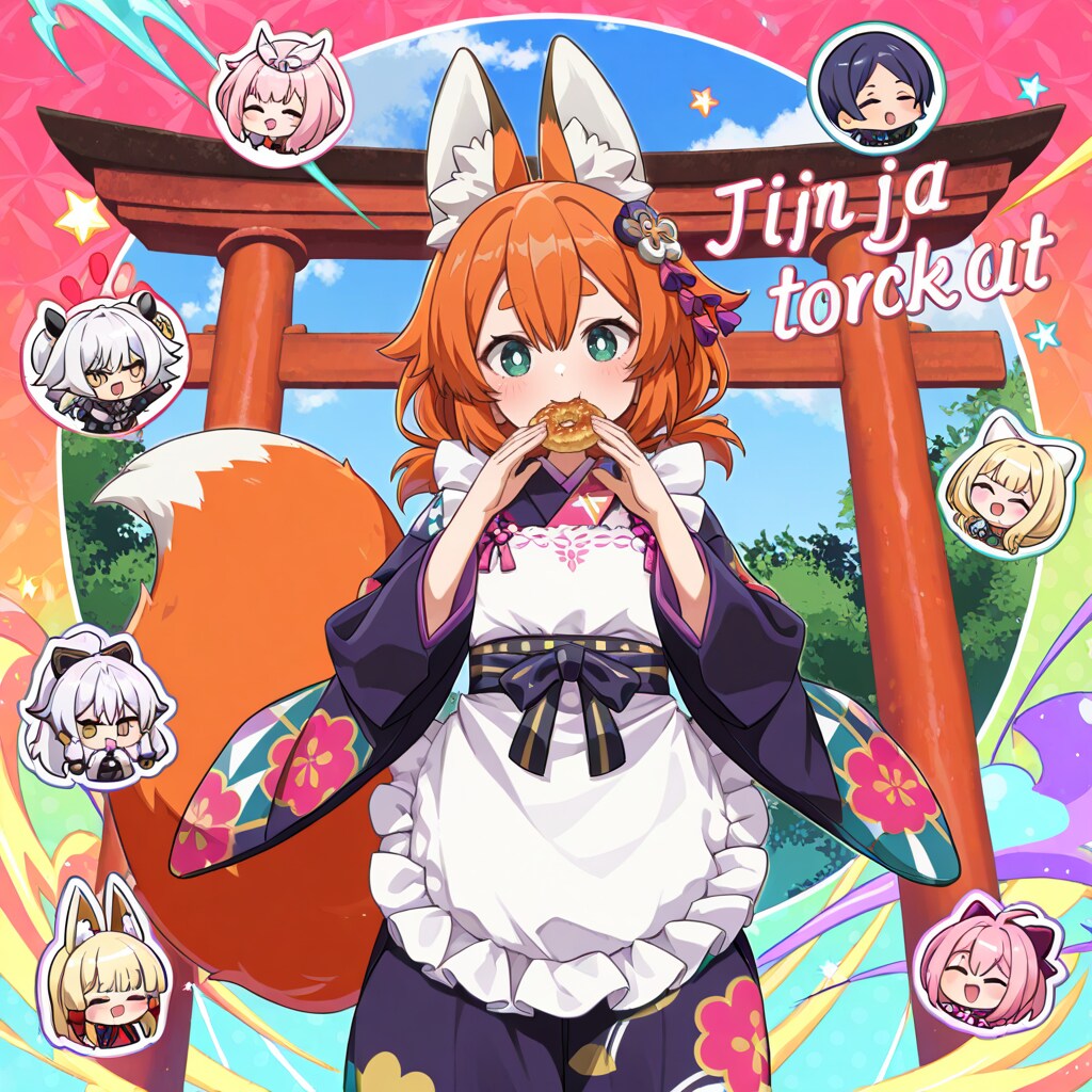 横にして食べてくれコーンチャレンジ