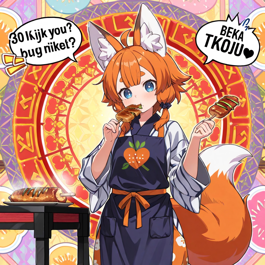 横にして食べてくれコーンチャレンジ