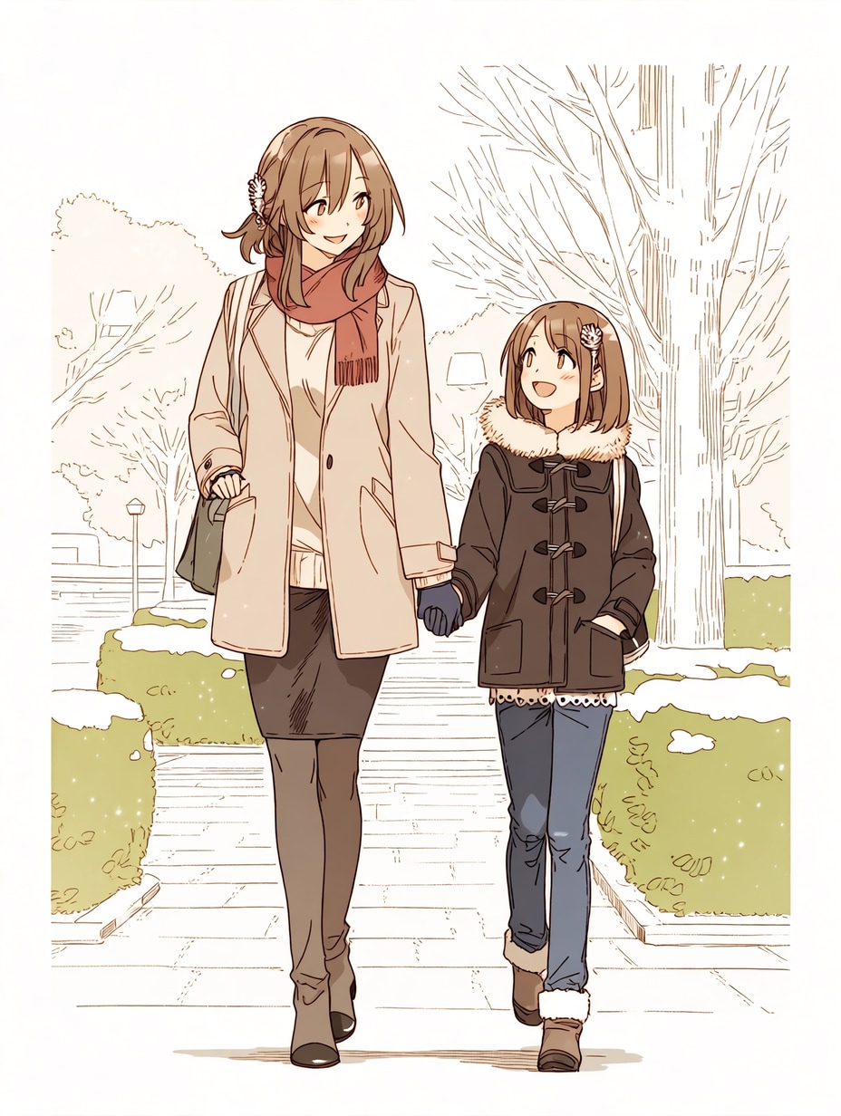 母と娘221 | の人気AIイラスト・グラビア