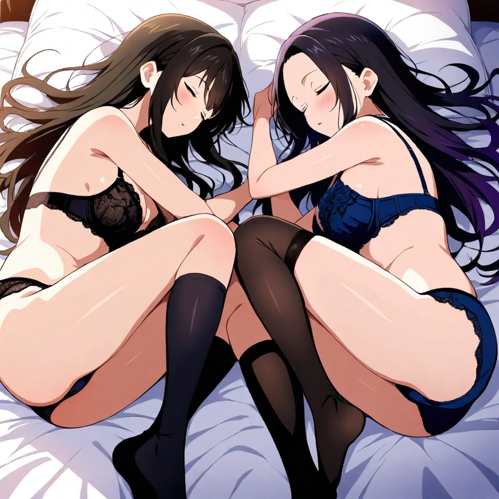黒髪と黒髪(昼寝)