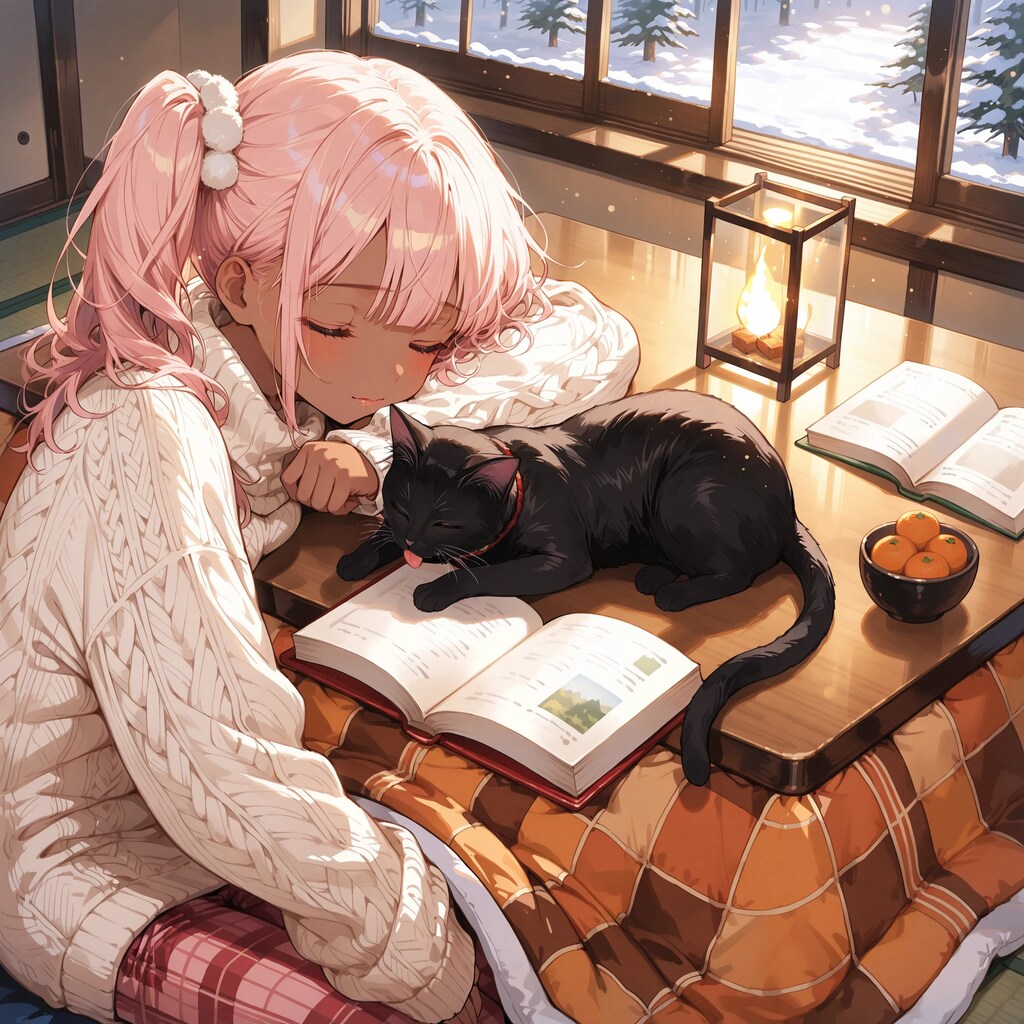 コタツでうたた寝