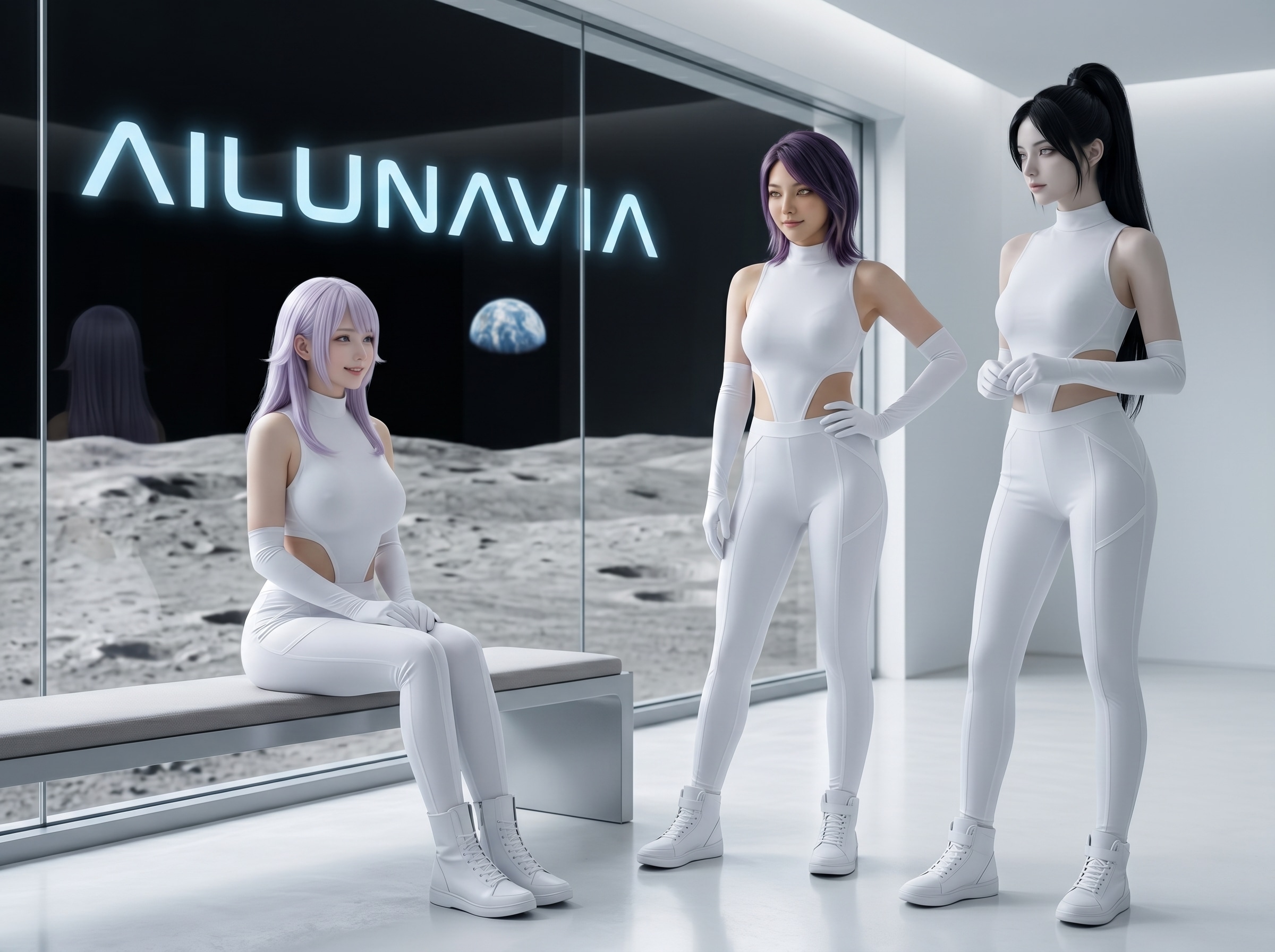 月の美女　３人の出会い