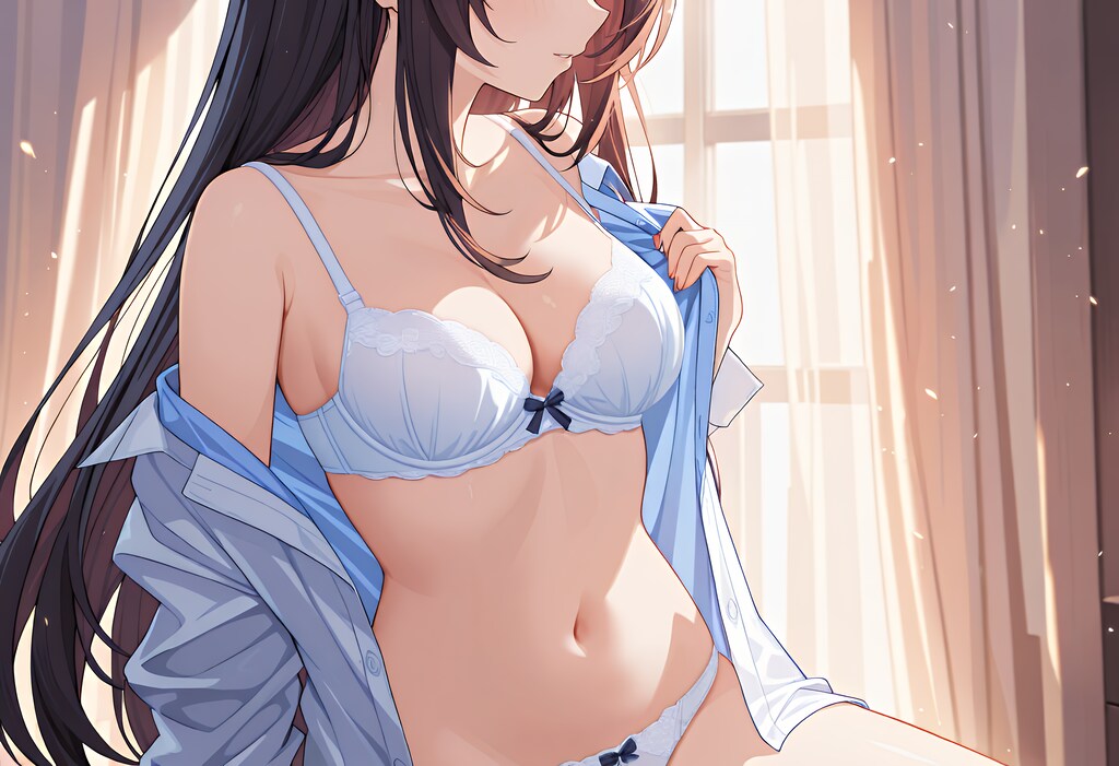 脱ぐ女性