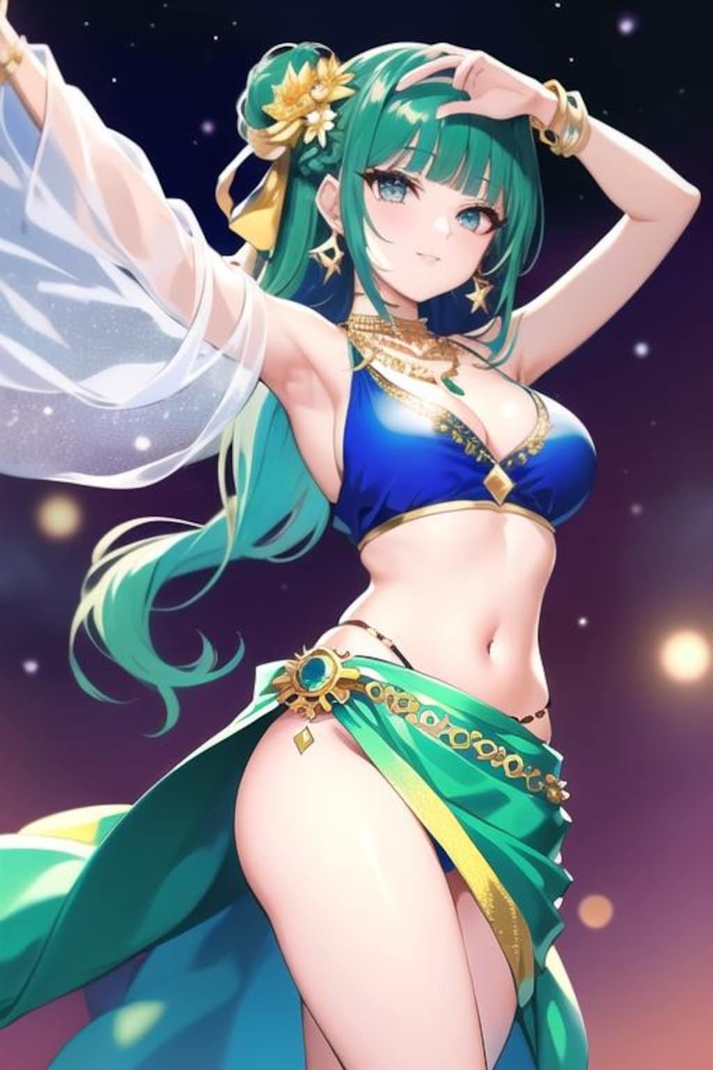 魅惑の緑髪ダンサー