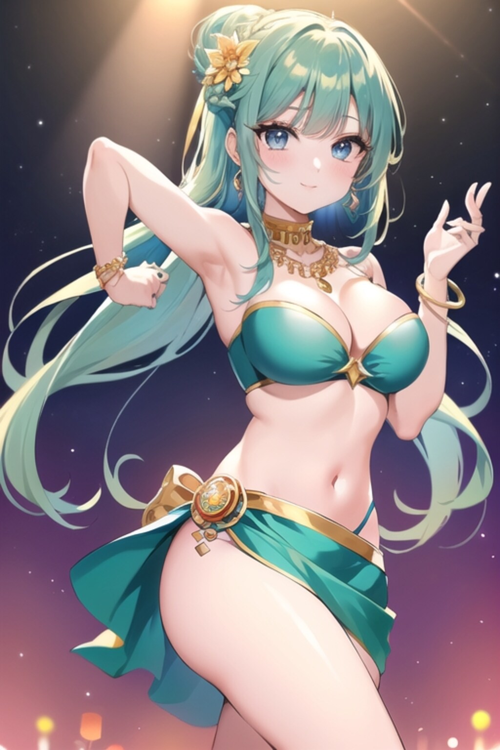 魅惑の緑髪ダンサー