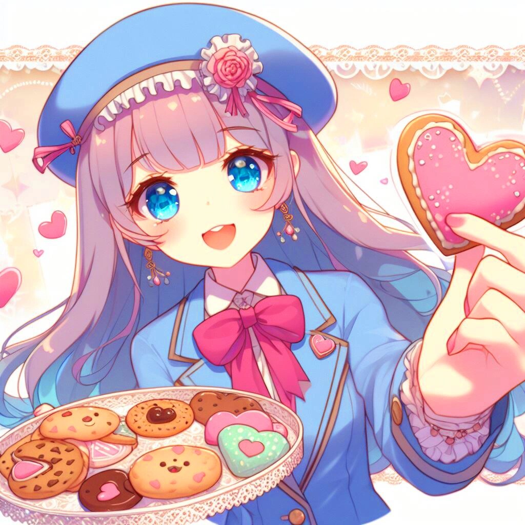 ホワイトデーの女の子とクッキー♥その1(12枚)