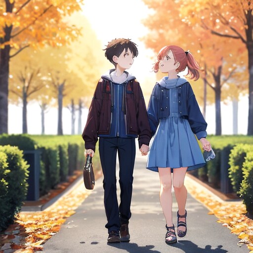 公園デート | の人気AIイラスト・グラビア