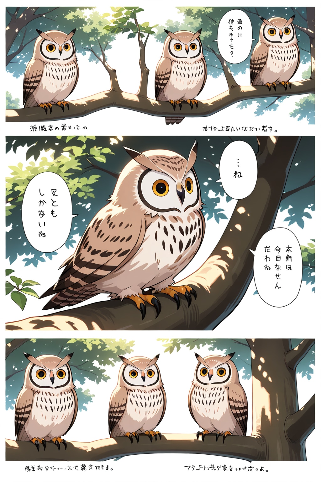 フクロウがいっぱい