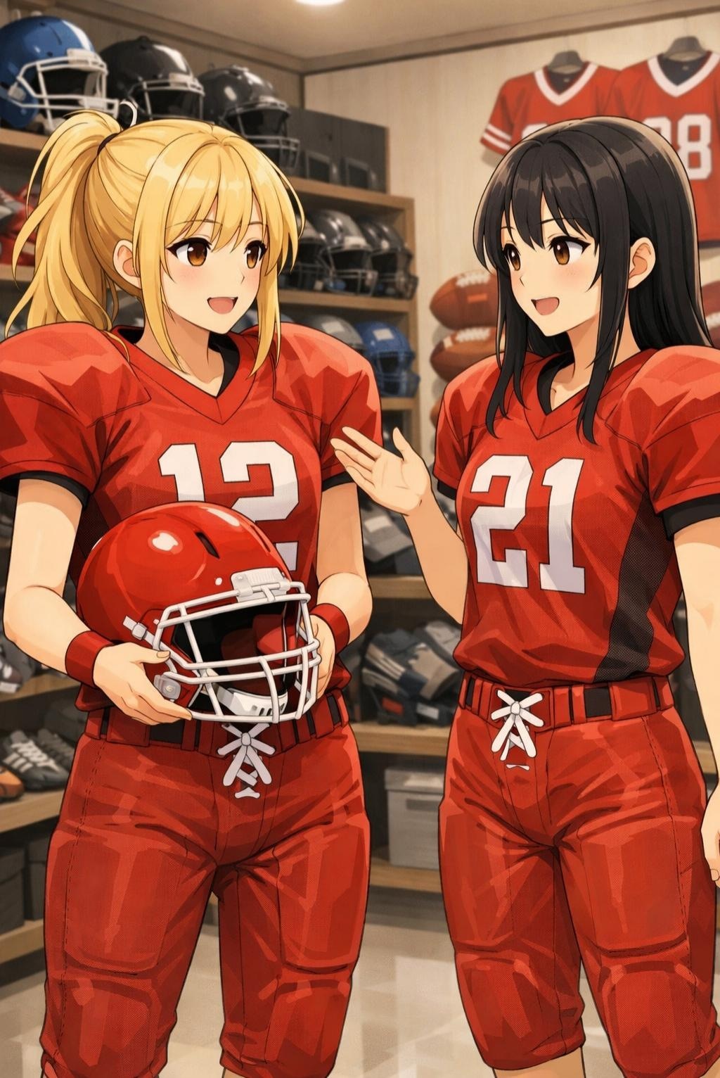 🏈泥まみれの女子アメフト 162