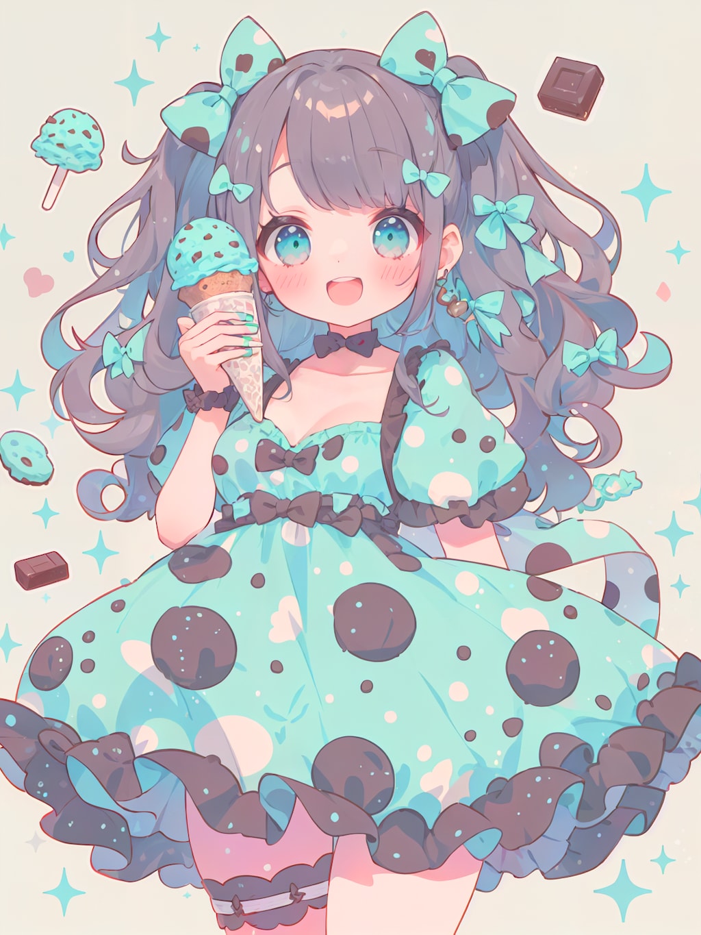 チョコミントキャットガール