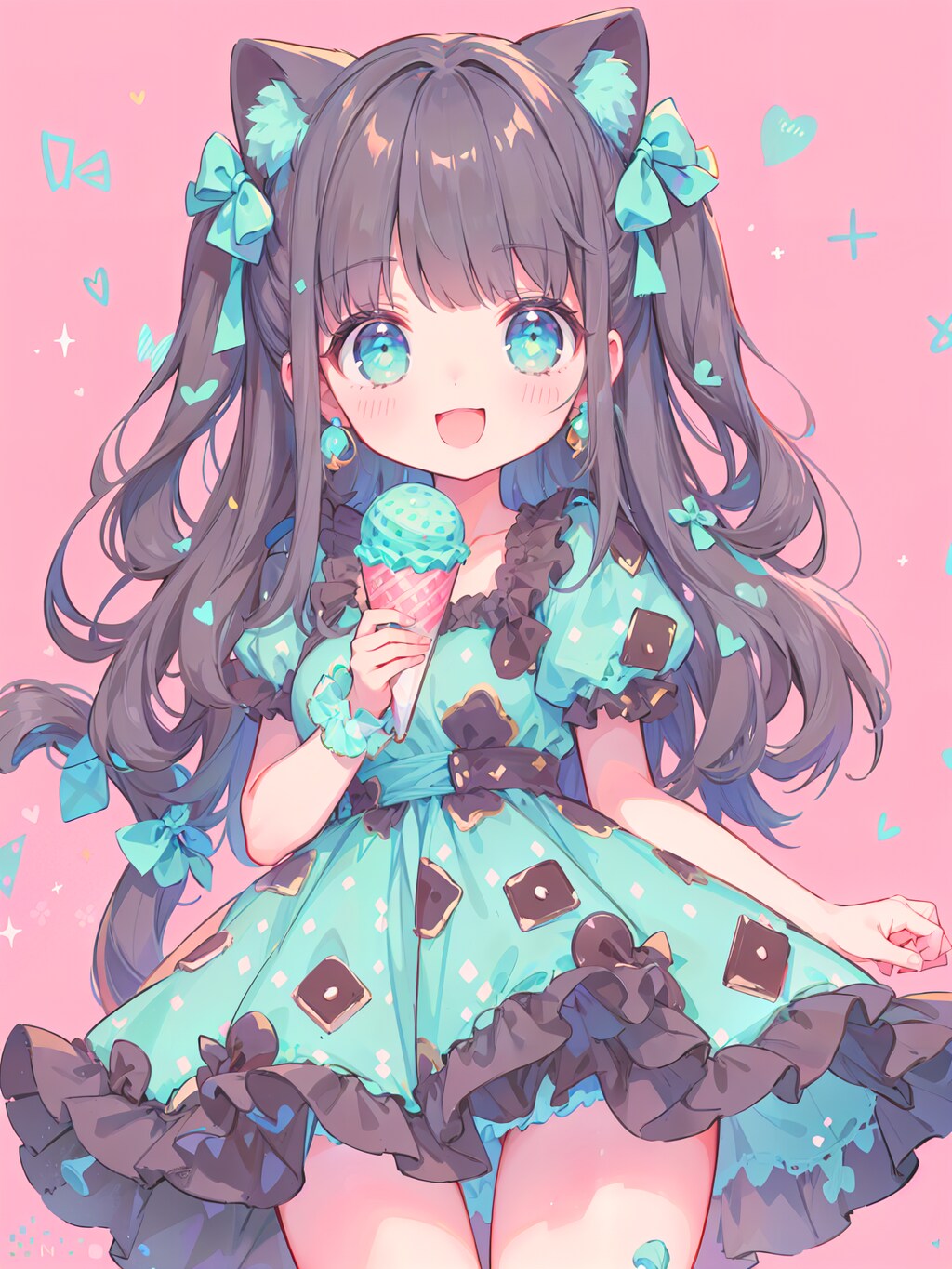 チョコミントキャットガール