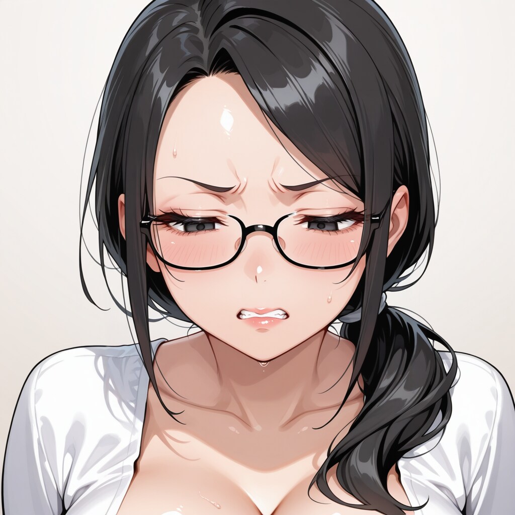 しかめっつら