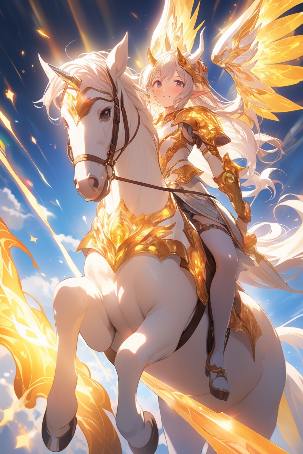 ペガサスと守護女神アテナ