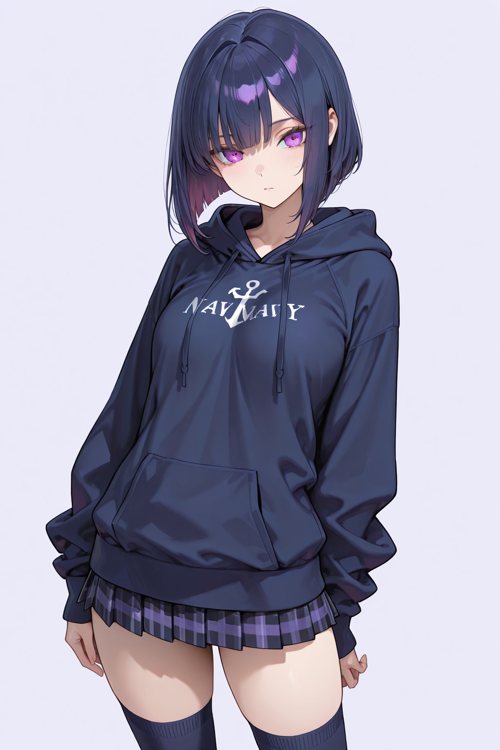 紫色が似合う女の子25