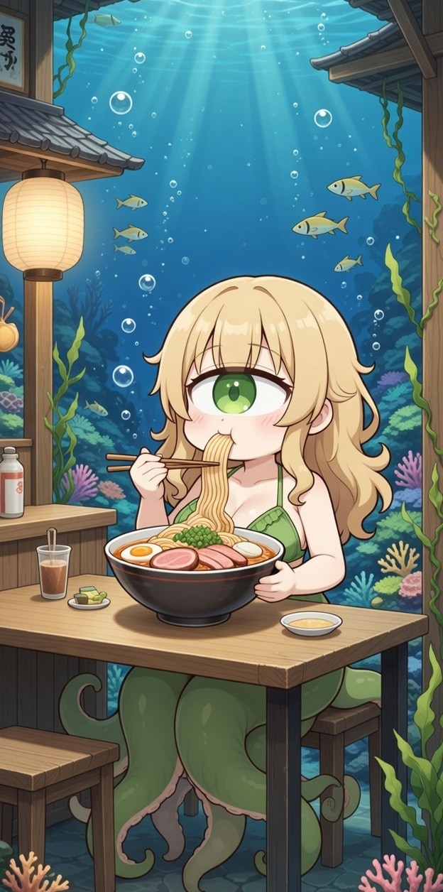 単眼スキュラちゃん　ラーメン | の人気AIイラスト・グラビア
