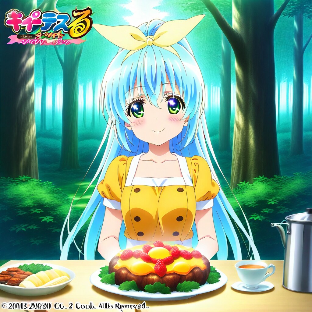 森の中でのランチタイム