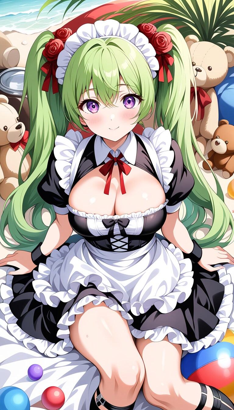 かわいいツインテールメイド？？