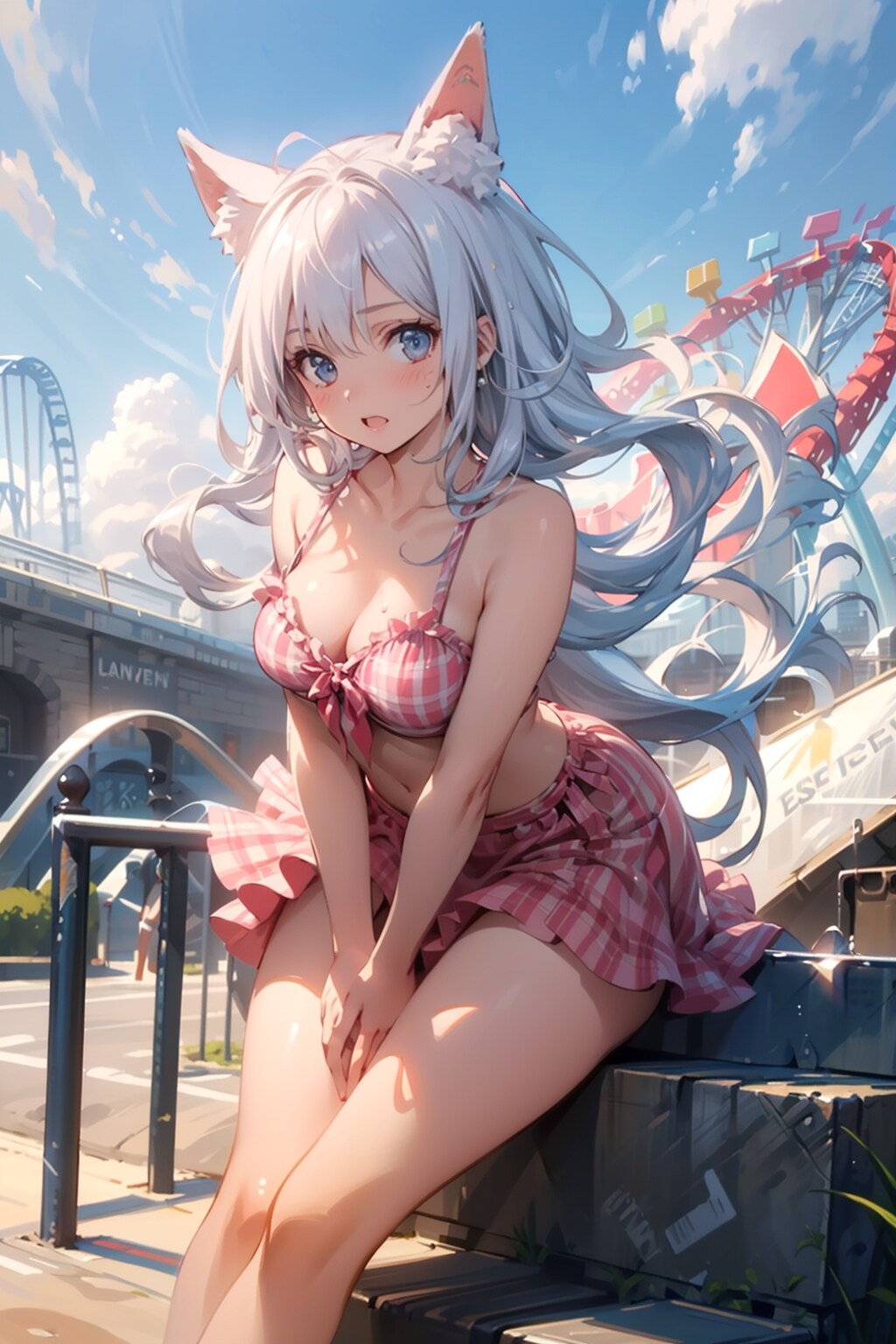 テーマパークにて