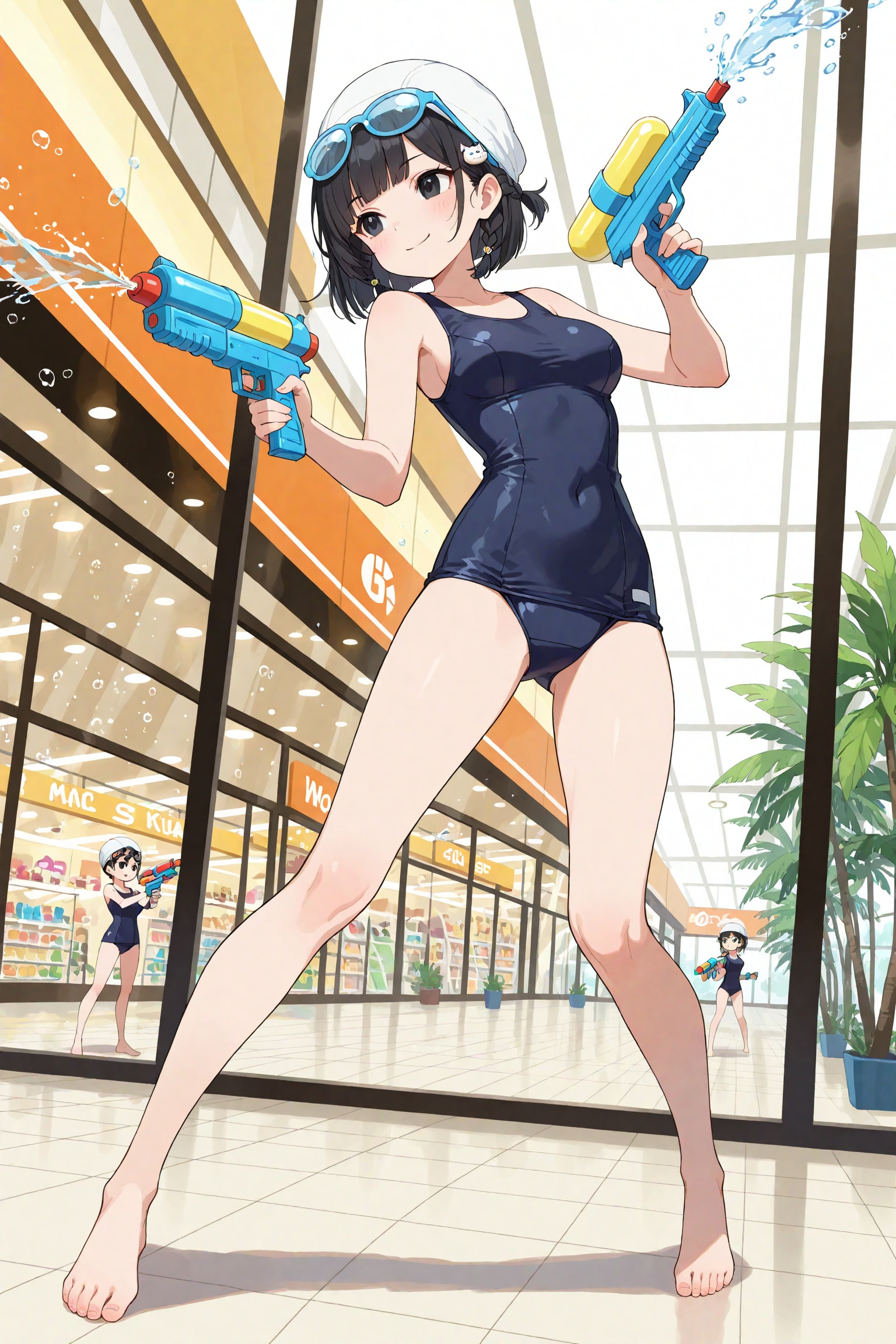 ショッピングモール、水の陣🔫