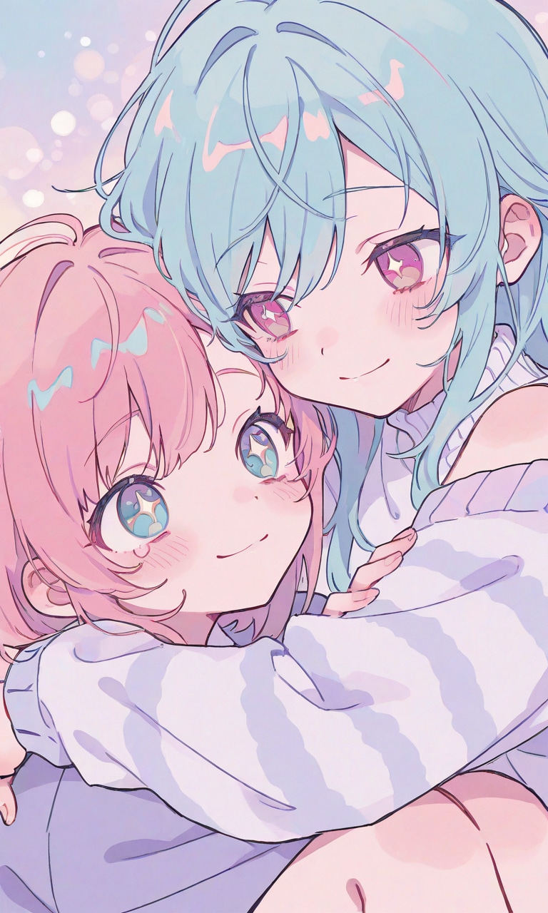 百合ハグ 2 | の人気AIイラスト・グラビア