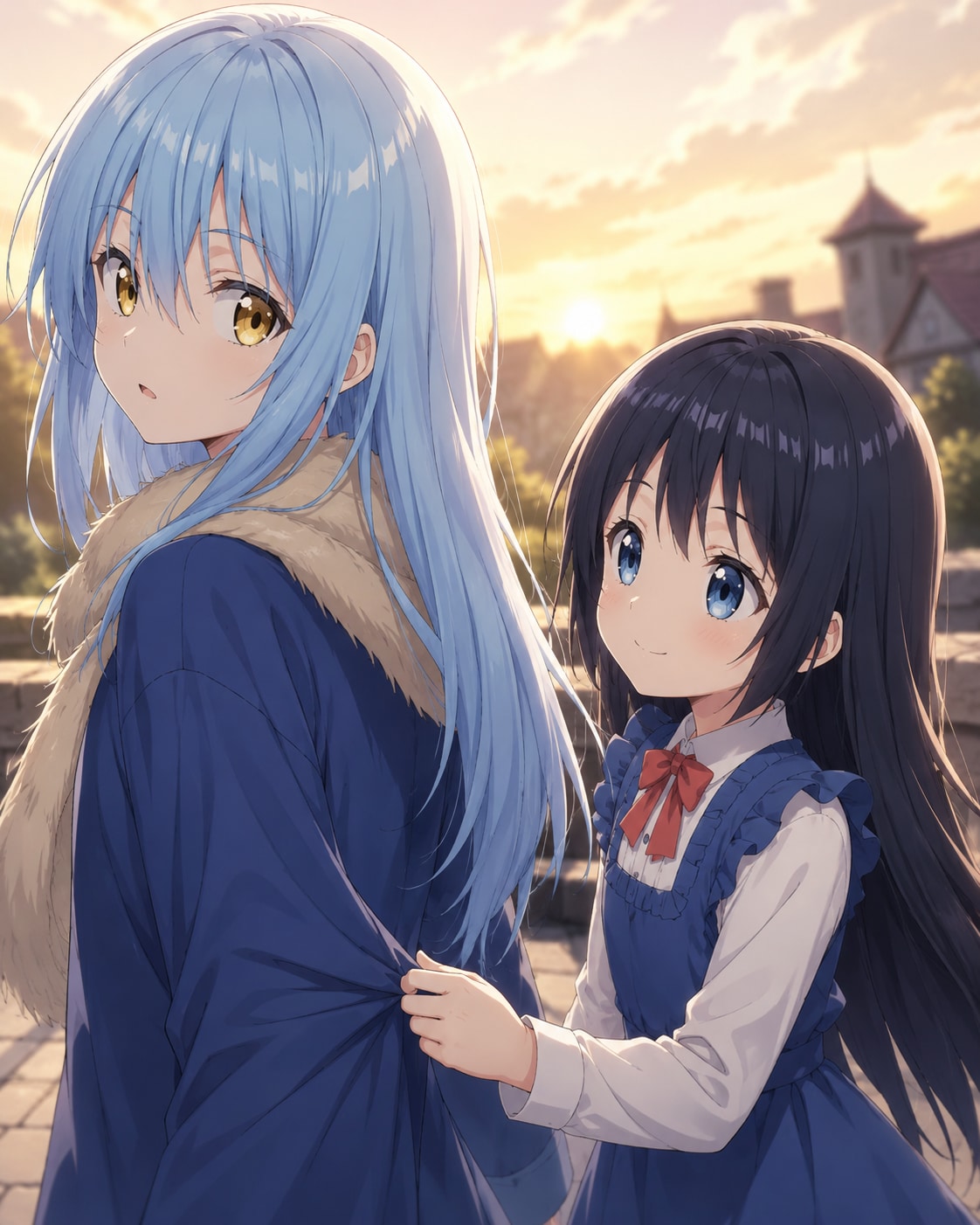 夕暮れのひととき｜リムル＆クロエ | の人気AIイラスト・グラビア