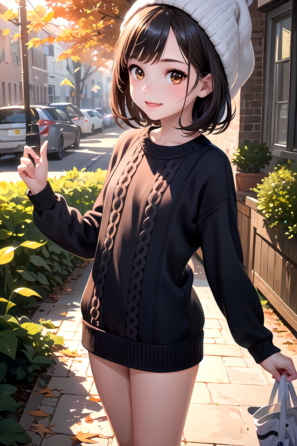 普通にニットを着てもらいましたその2(チェックポイント6つ)