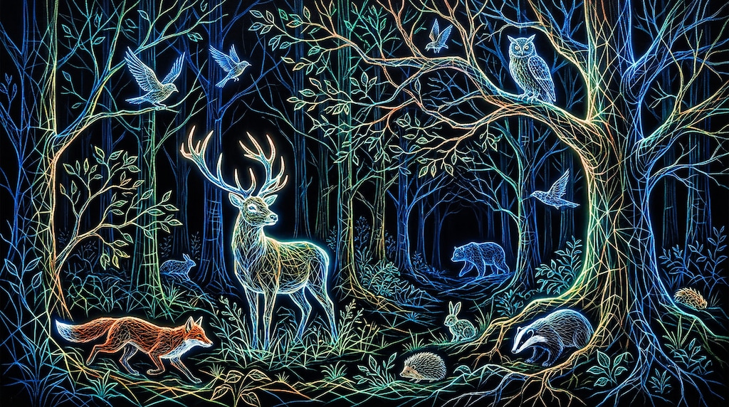 森・ワイヤーフレーム