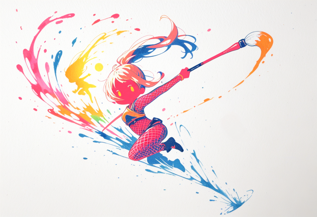 Colorful calligraphers