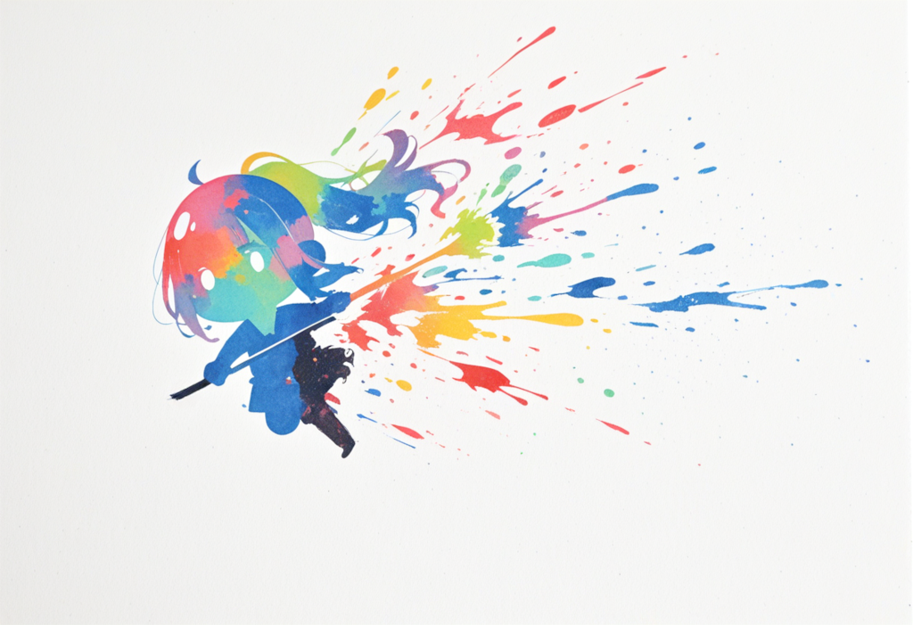 Colorful calligraphers