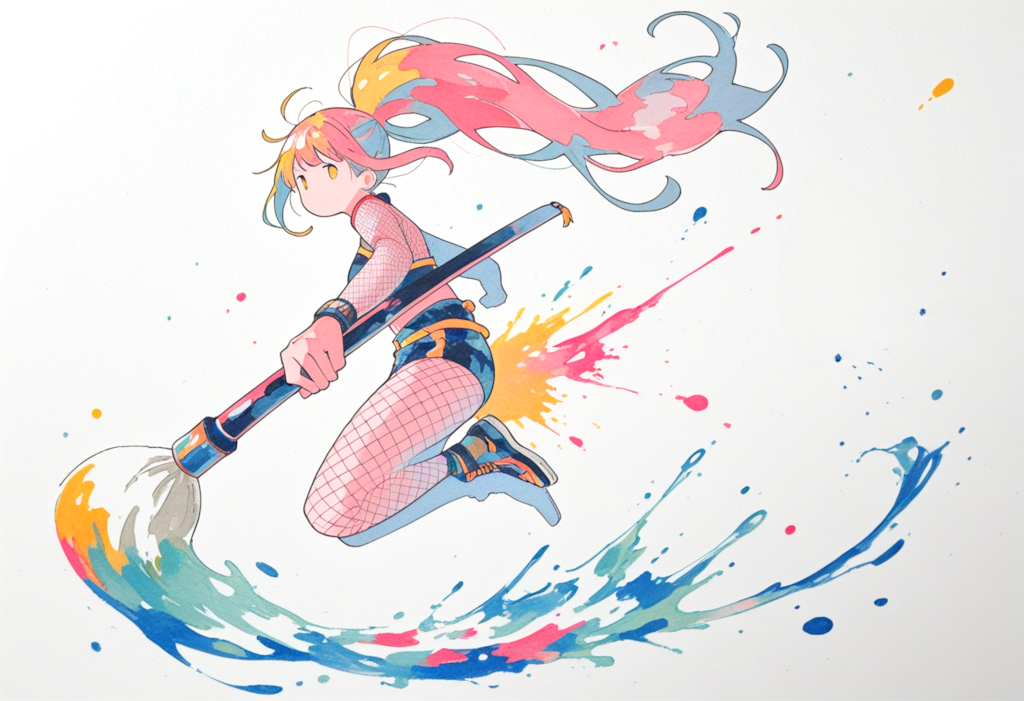 Colorful calligraphers