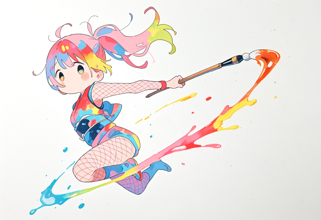 Colorful calligraphers