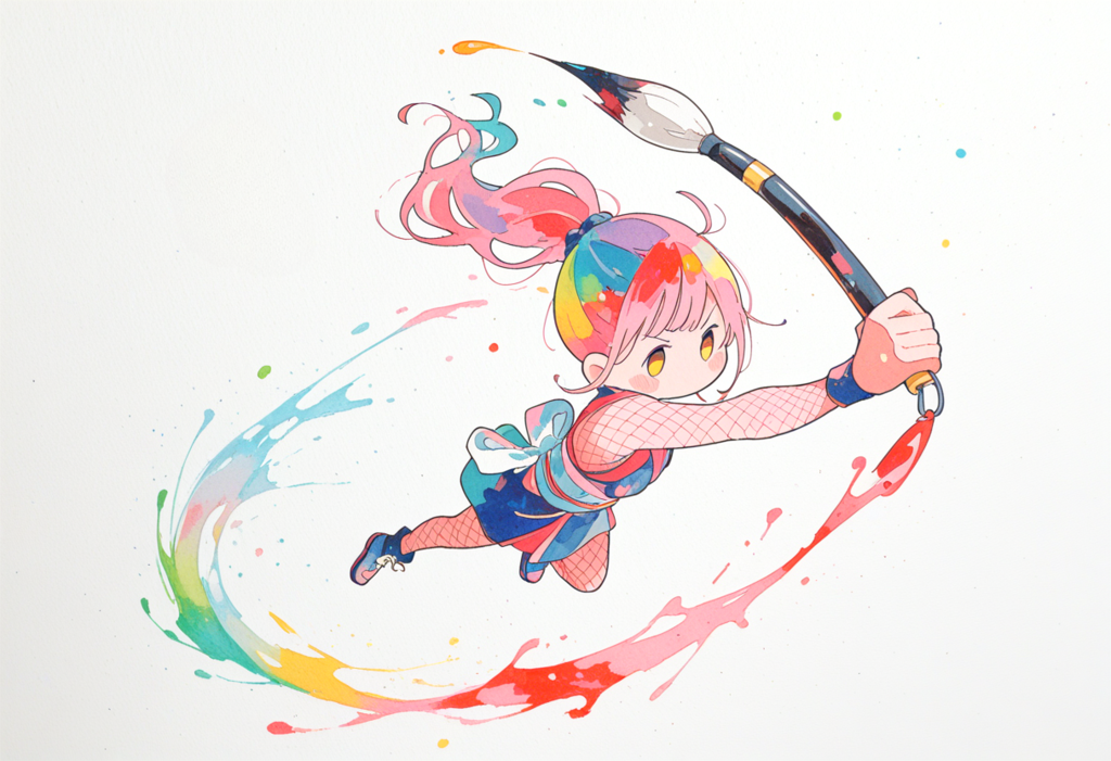 Colorful calligraphers