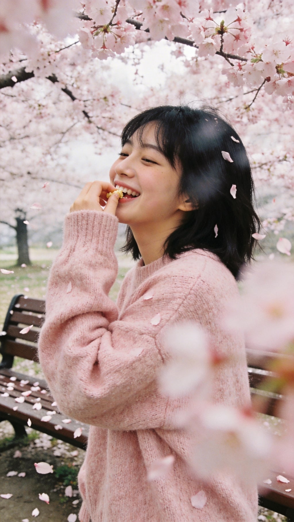 A Taste of Spring in Her Hands