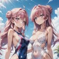 姉妹と水着デート02　暗雲 6枚目