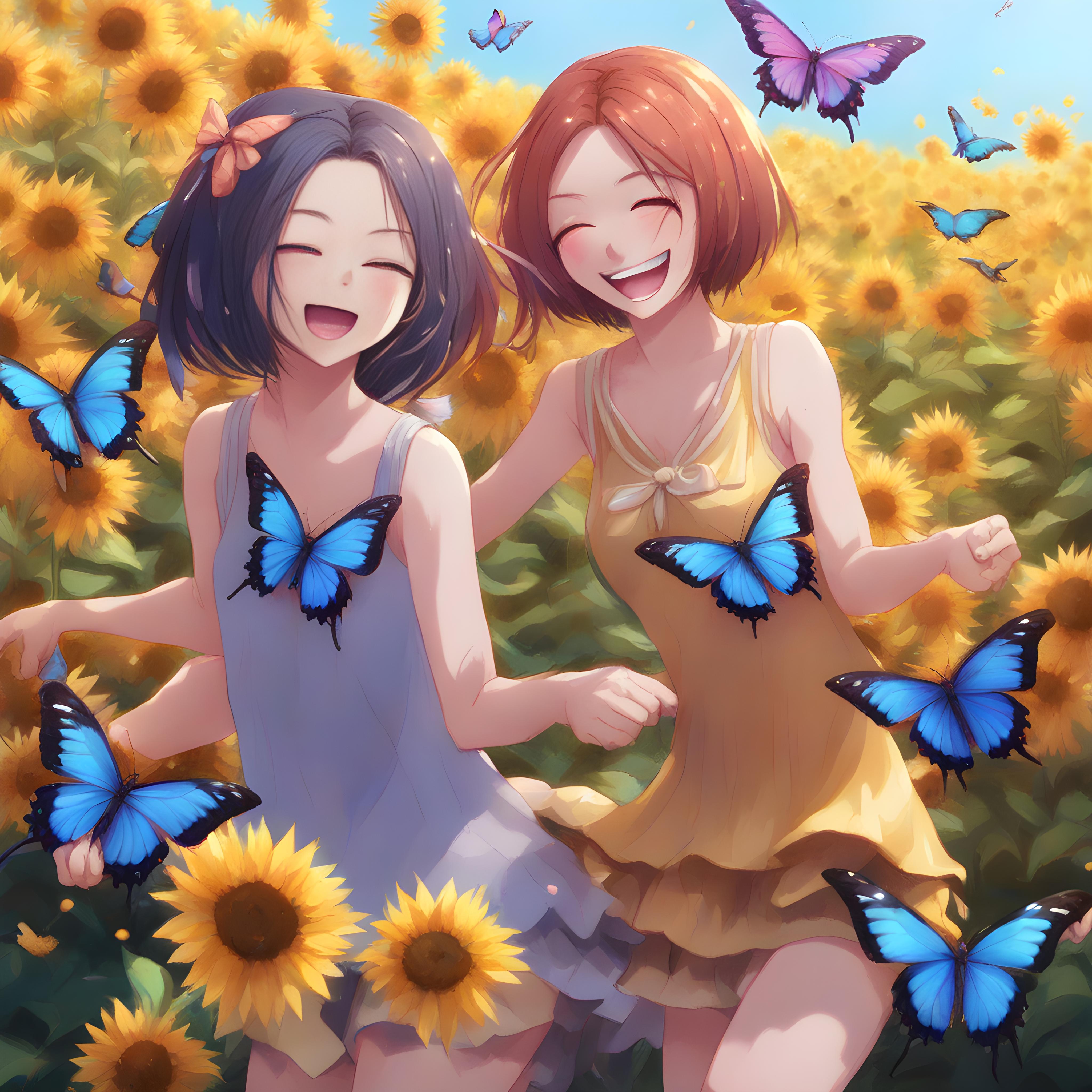 💓青い蝶との鬼ごっこ
