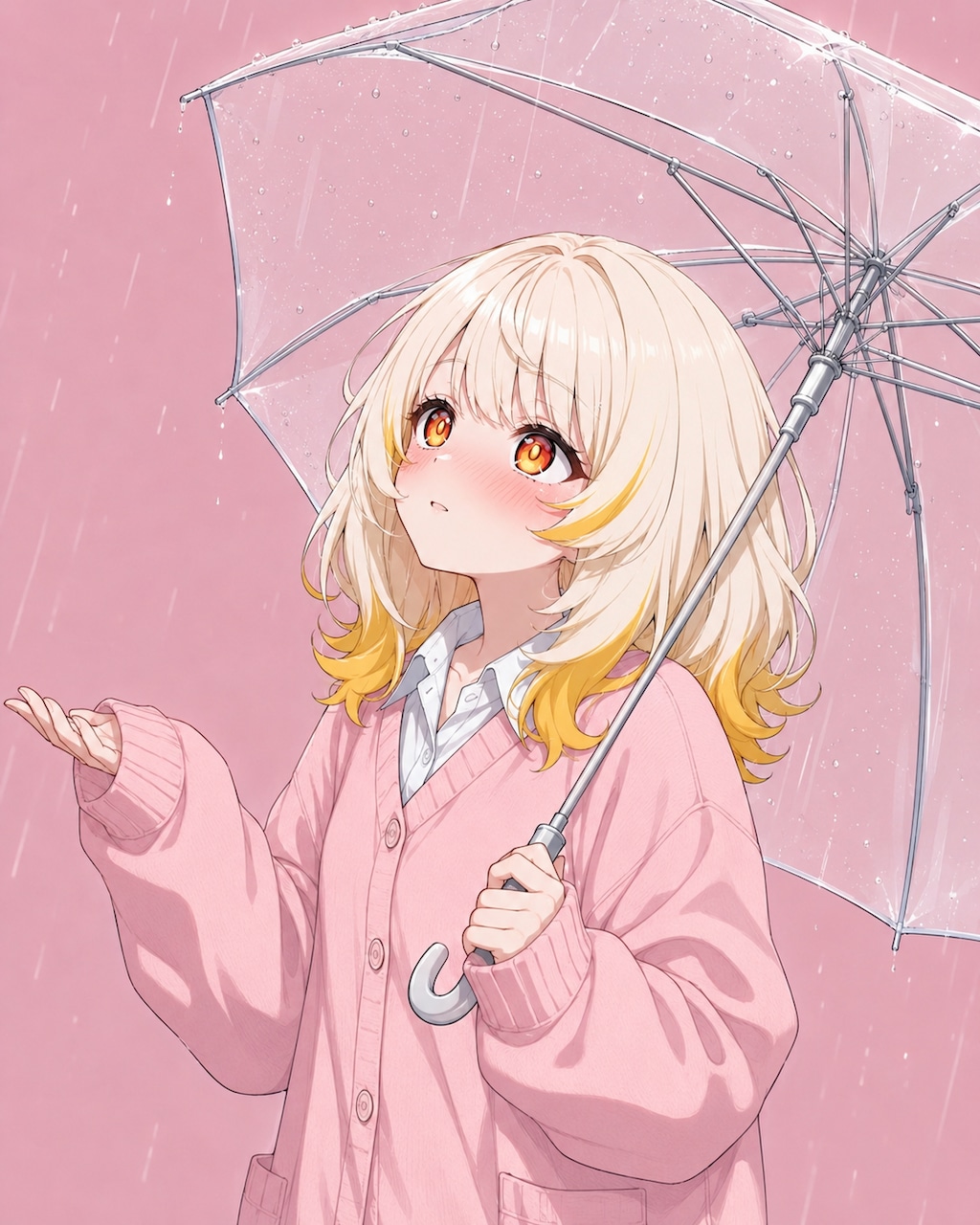 雨と傘とねむちゃん
