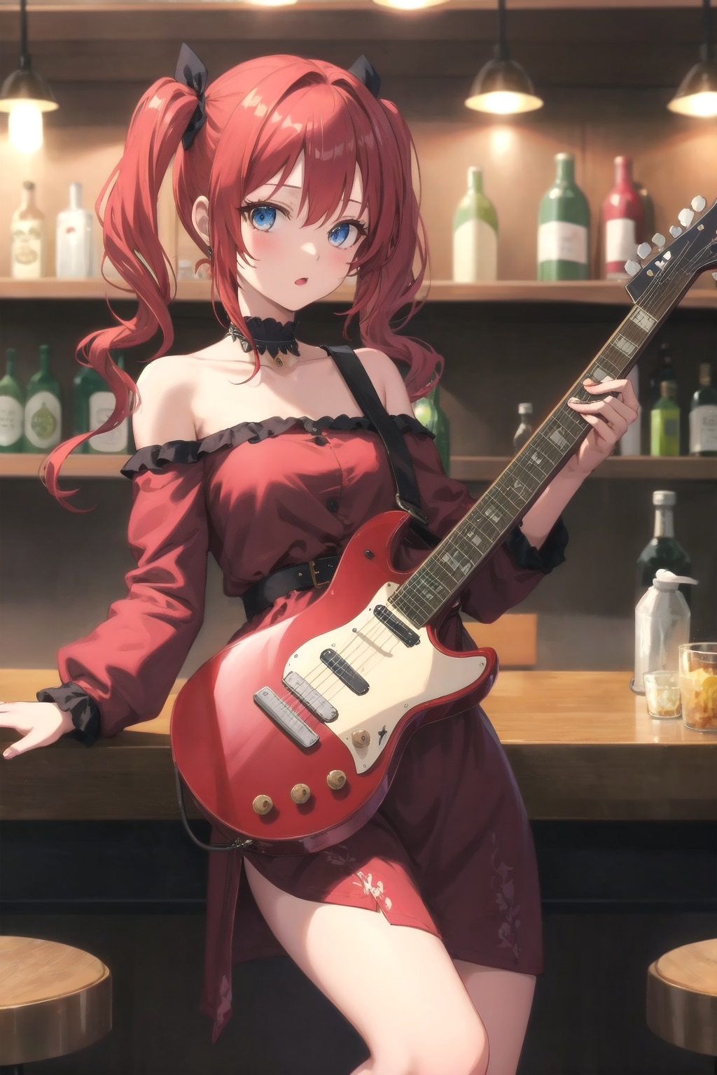 冒険者の店で歌う