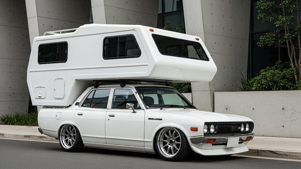 ダットサントラックキャンピングカー