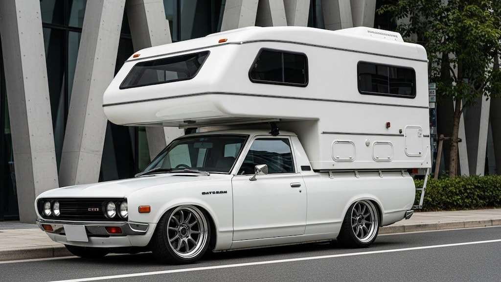 ダットサントラックキャンピングカー