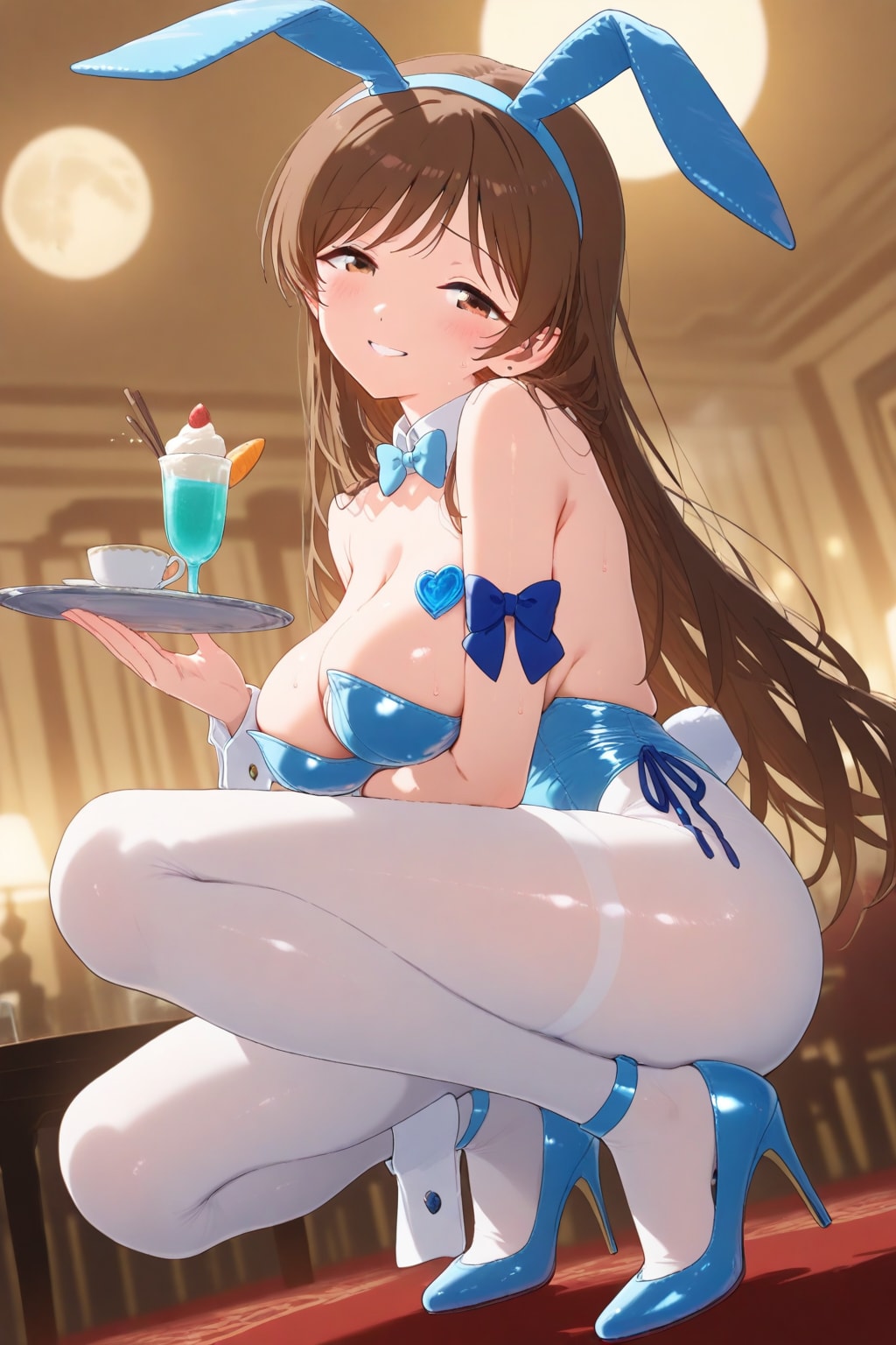 空色バニーの新田さんと