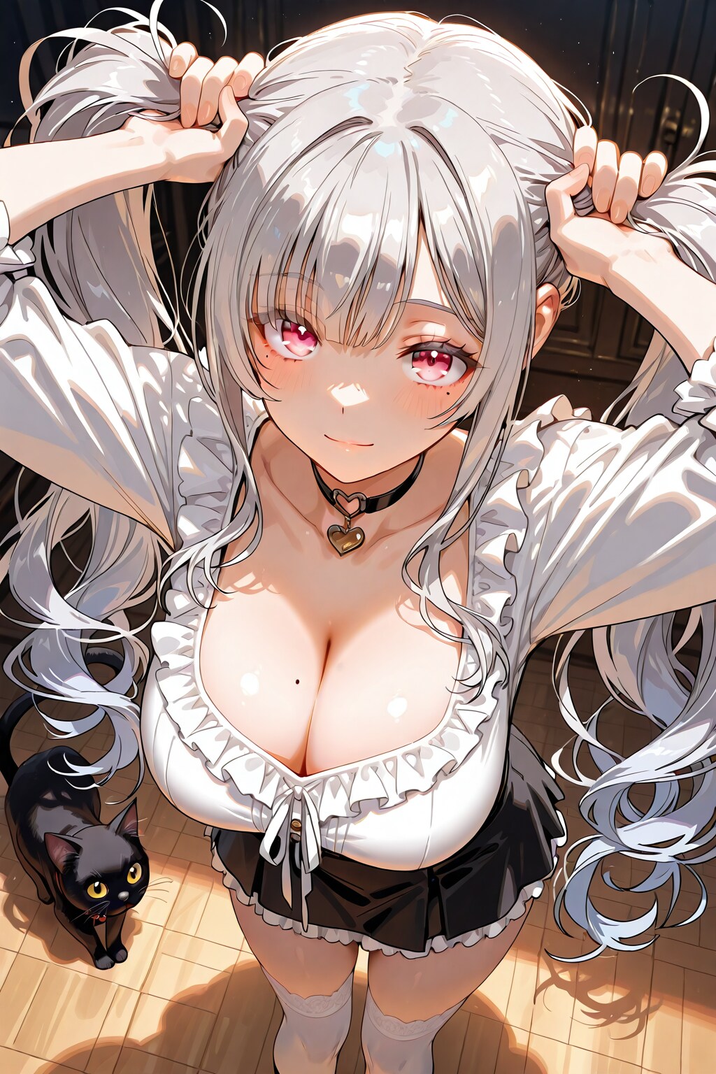 ツインテールにしたい銀髪の子