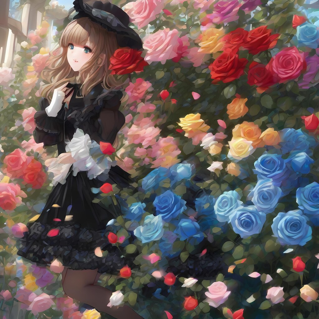 💜🎉バラに囲まれる花姫