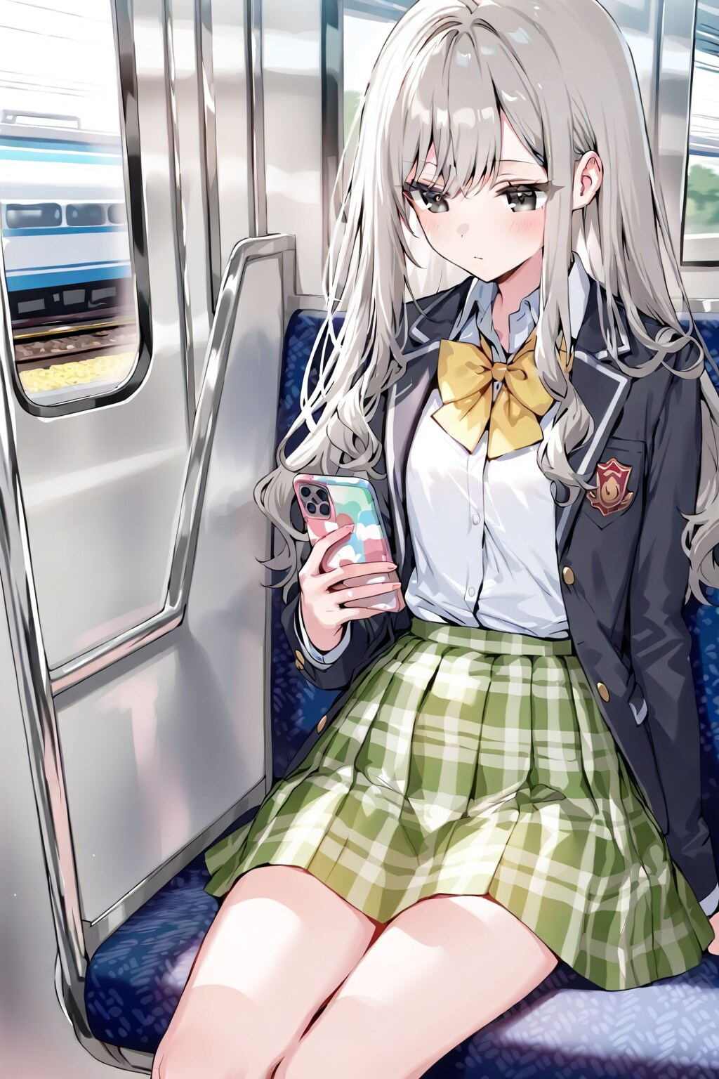 電車通学している宮成桃さん