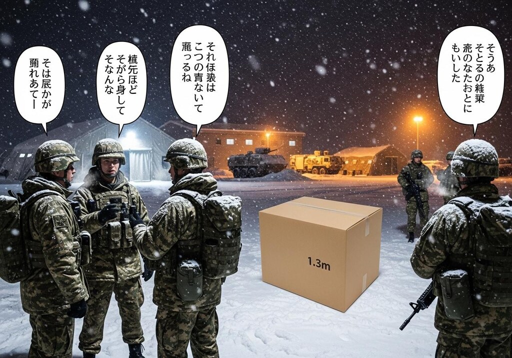 今日は雪国の兵士を喋らせてみた