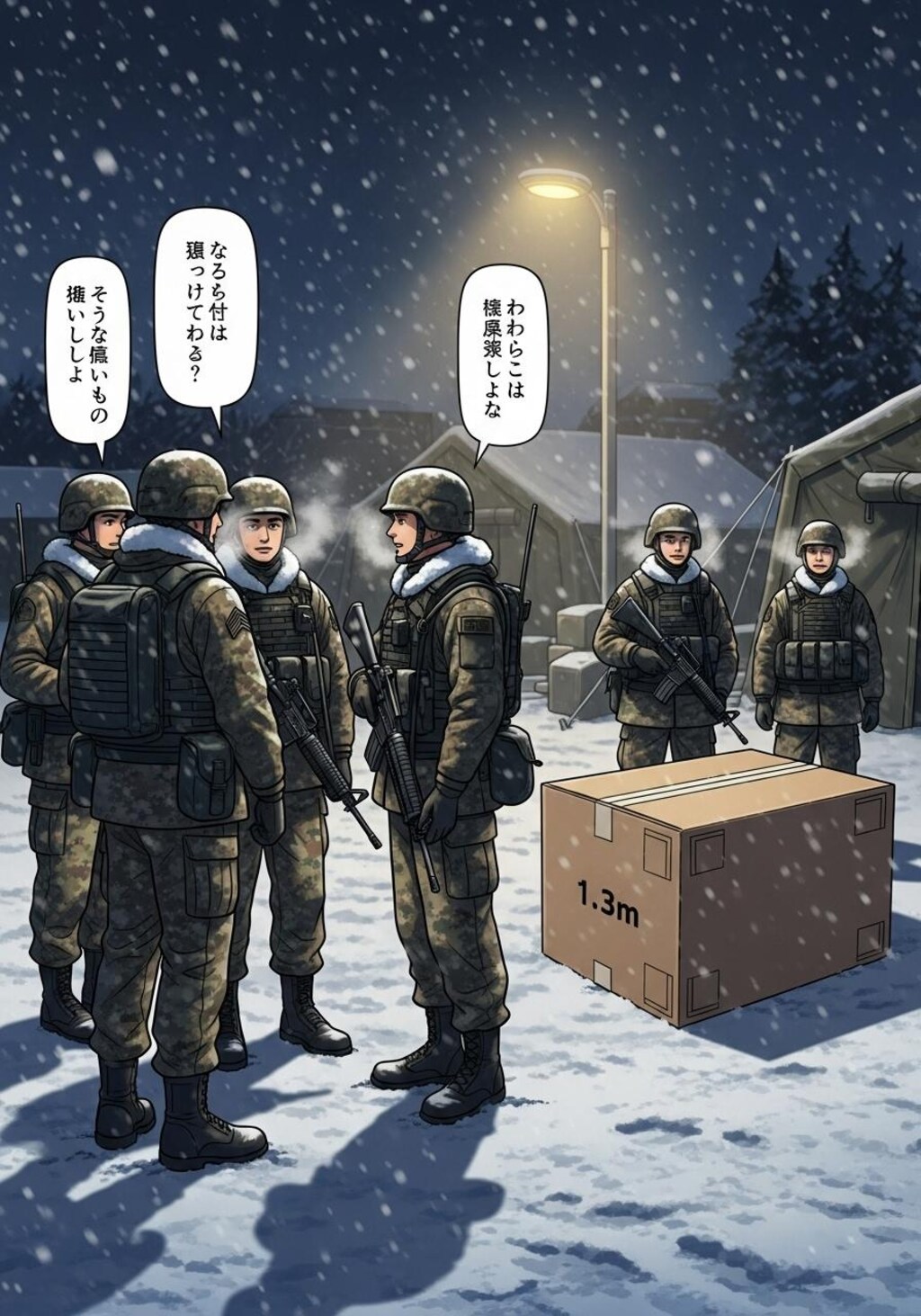 今日は雪国の兵士を喋らせてみた