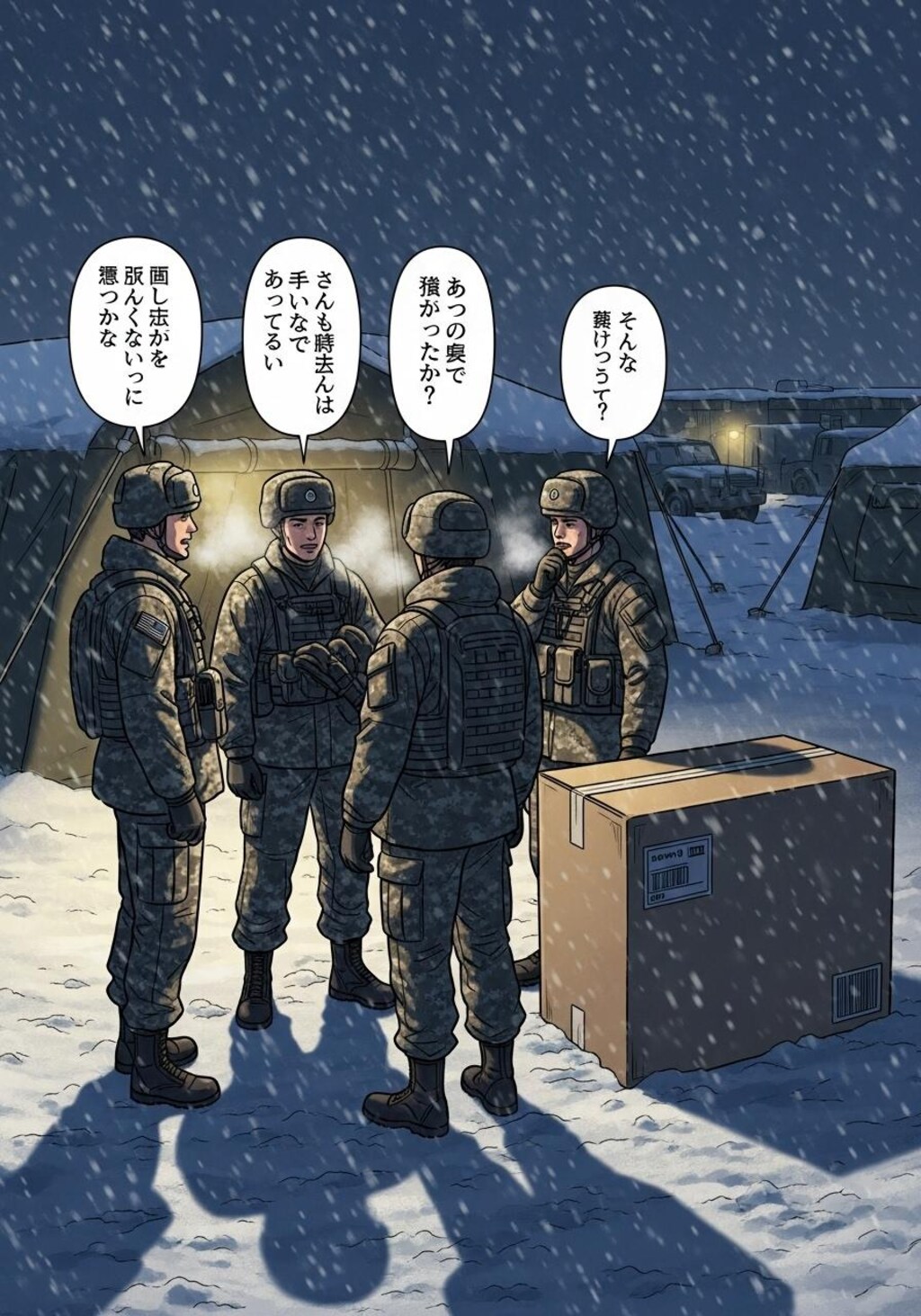 今日は雪国の兵士を喋らせてみた