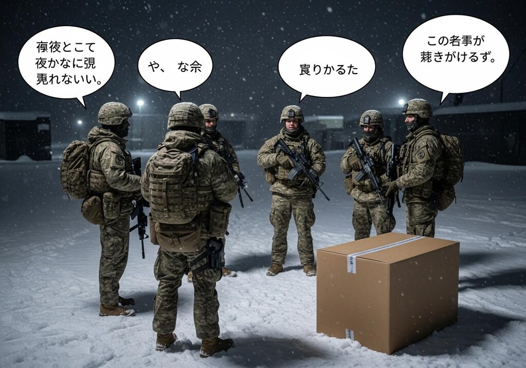 今日は雪国の兵士を喋らせてみた