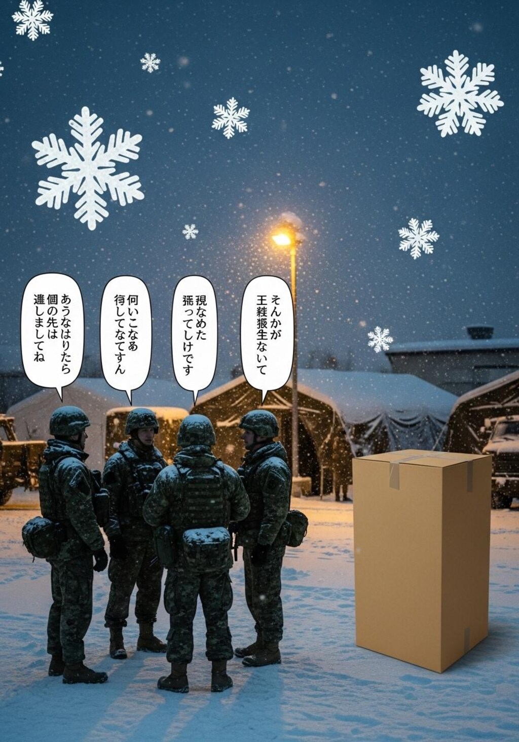 今日は雪国の兵士を喋らせてみた