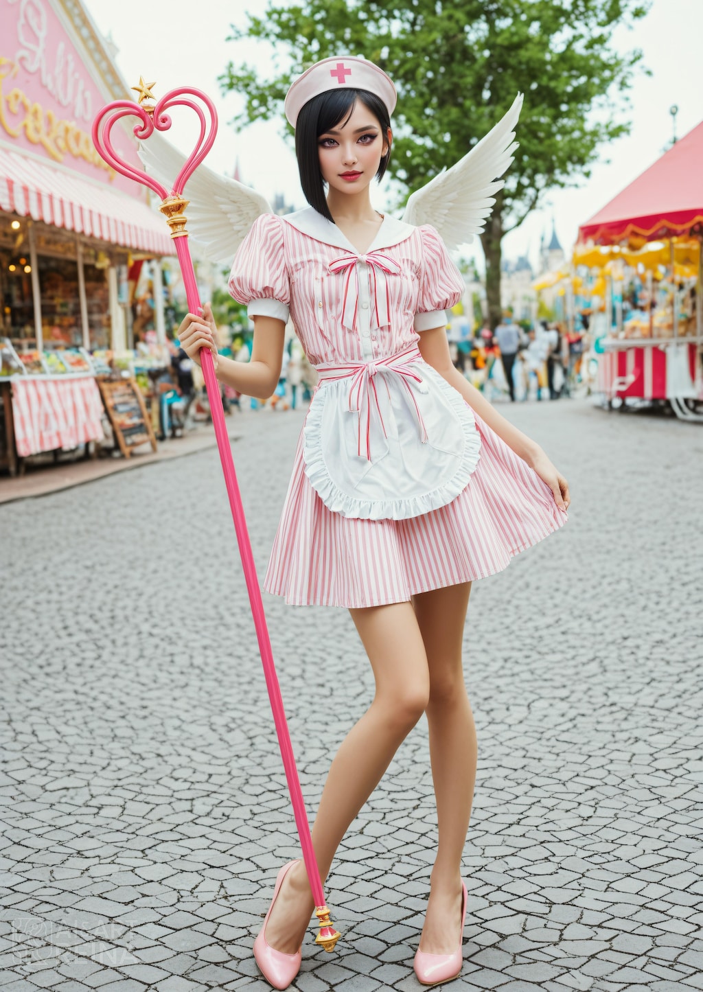 遊園地のスタッフ